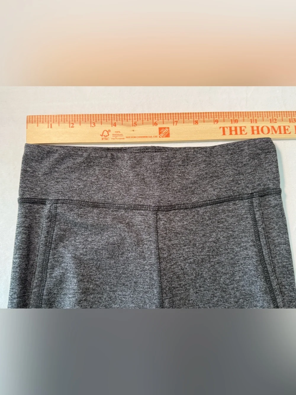 FP Movement by‎ Free People Charcoal Gray High-Waist Cutout Capri Leggings